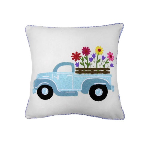Blue Truck Pillow