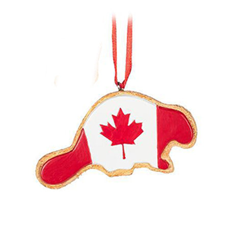 Canada Flag Beaver Cookies Ornament 4.5"