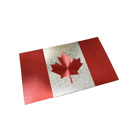 Canada Flag Metallic Sticker