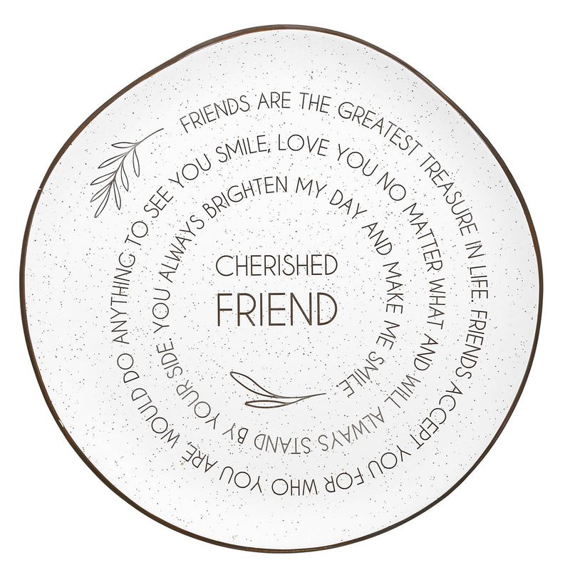 Cherished Friend - 10.5'' Ceramic Plate
