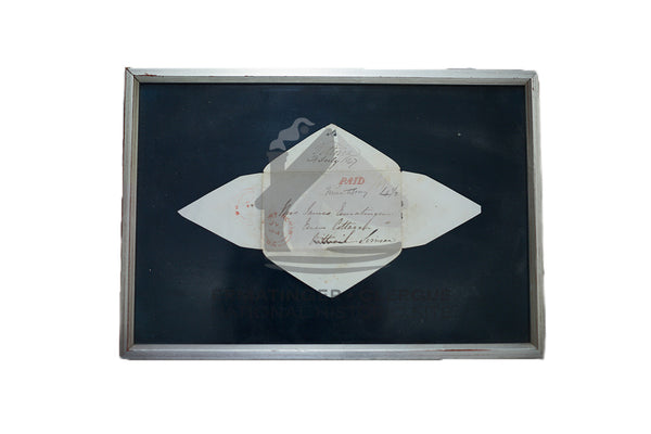 Framed Envelope from Mrs. James Ermatinger