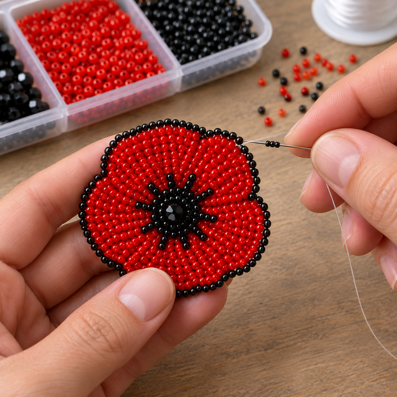 Beaded Poppy Two-Day Workshop