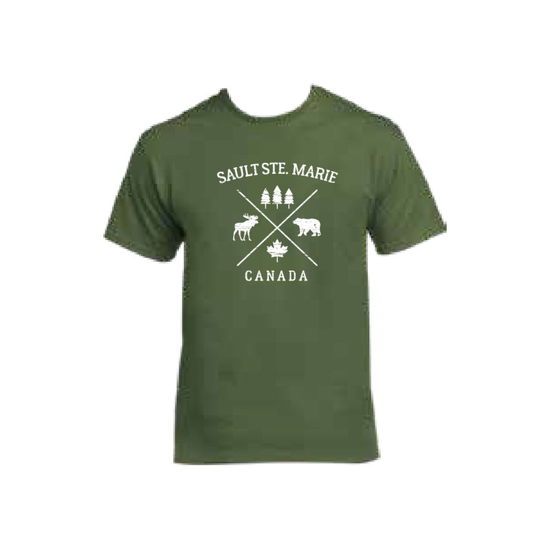 SSM Cross X Adult Basic Tee Military Green