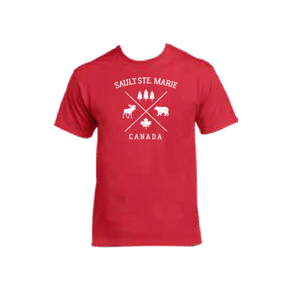 SSM Cross X Adult Basic Tee Red