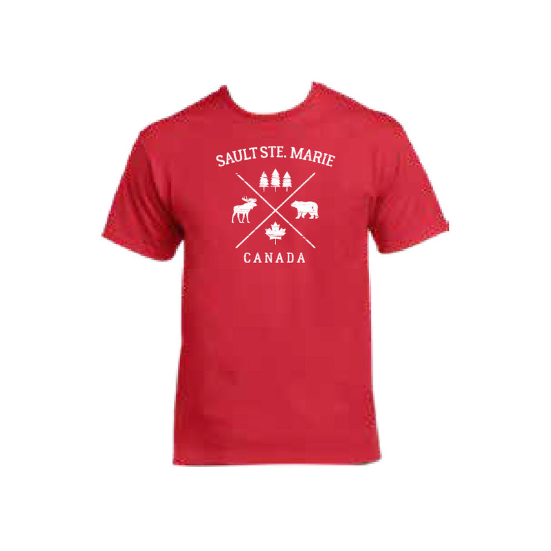 SSM Cross X Adult Basic Tee Red