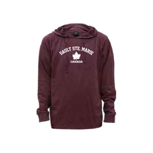 SSM Adult Lightweight Hoodie Burgundy