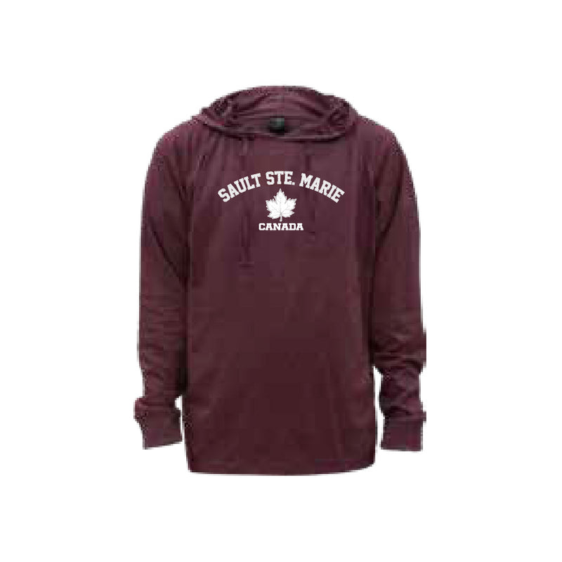 SSM Adult Lightweight Hoodie Burgundy