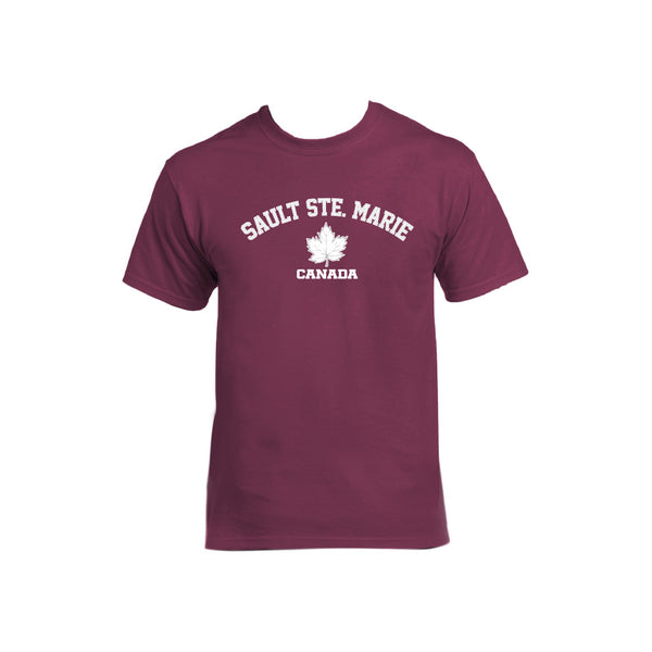 SSM Maple Icon Adult Basic Tee Burgundy