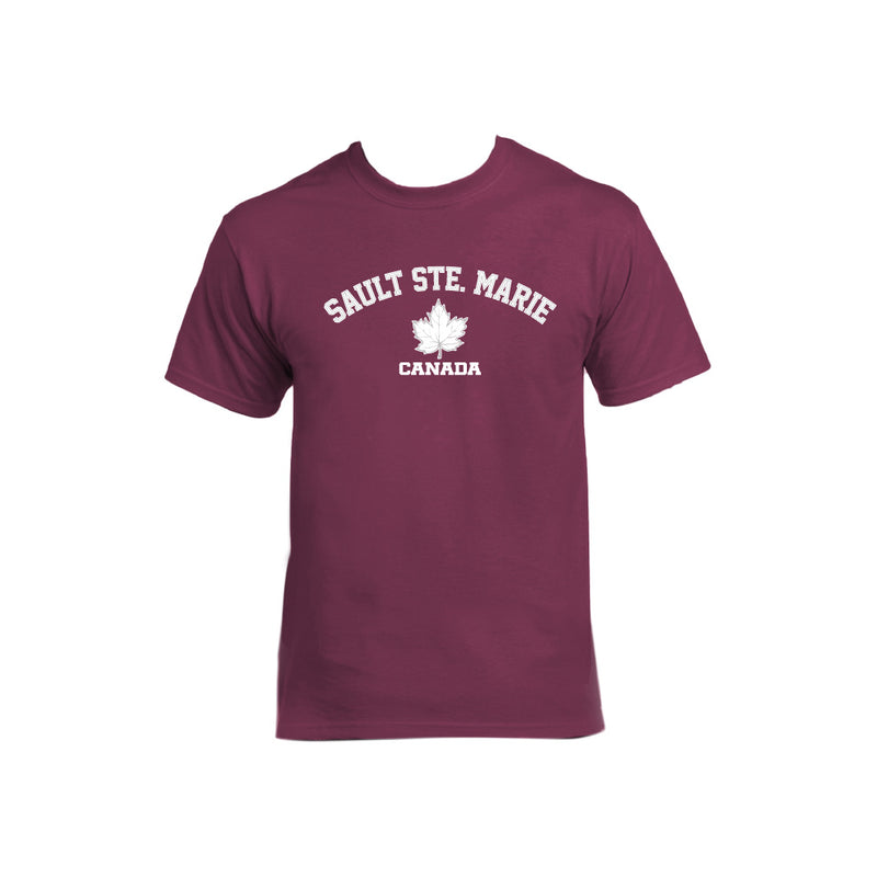 SSM Maple Icon Adult Basic Tee Burgundy