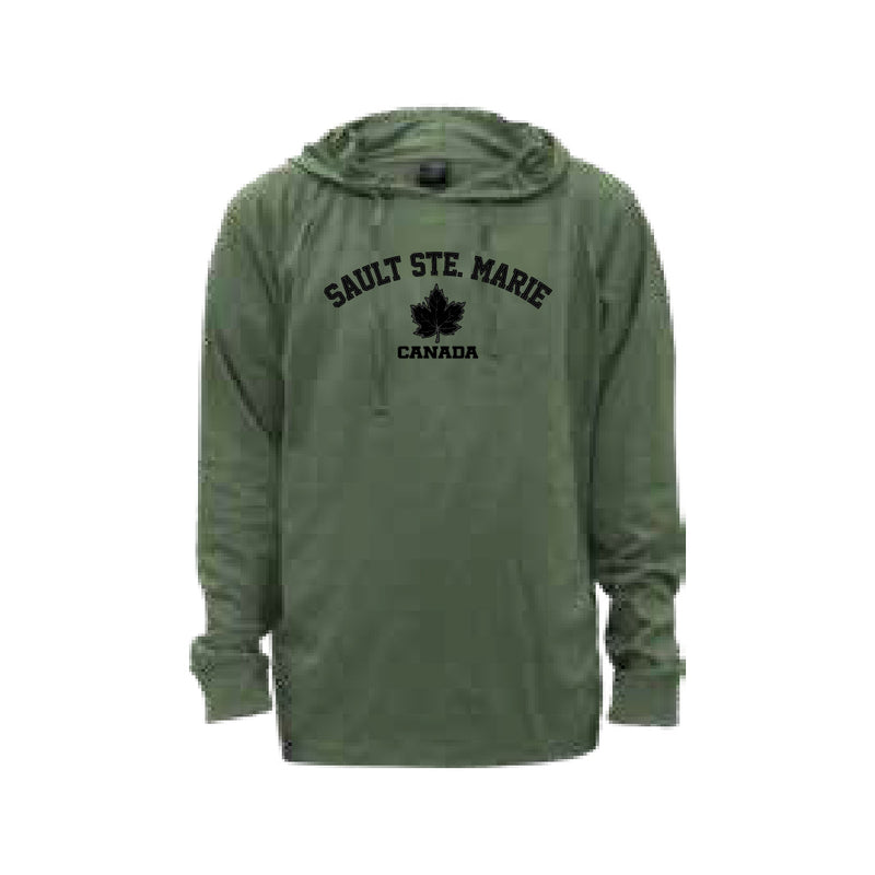 SSM Adult Lightweight Hoodie Heather Military