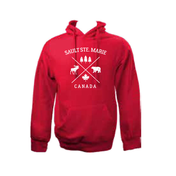 SSM Cross X Adult Basic Hoodie Cardinal